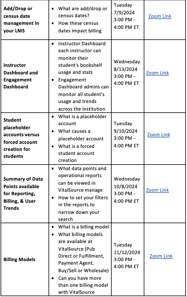 Office Hours Schedule