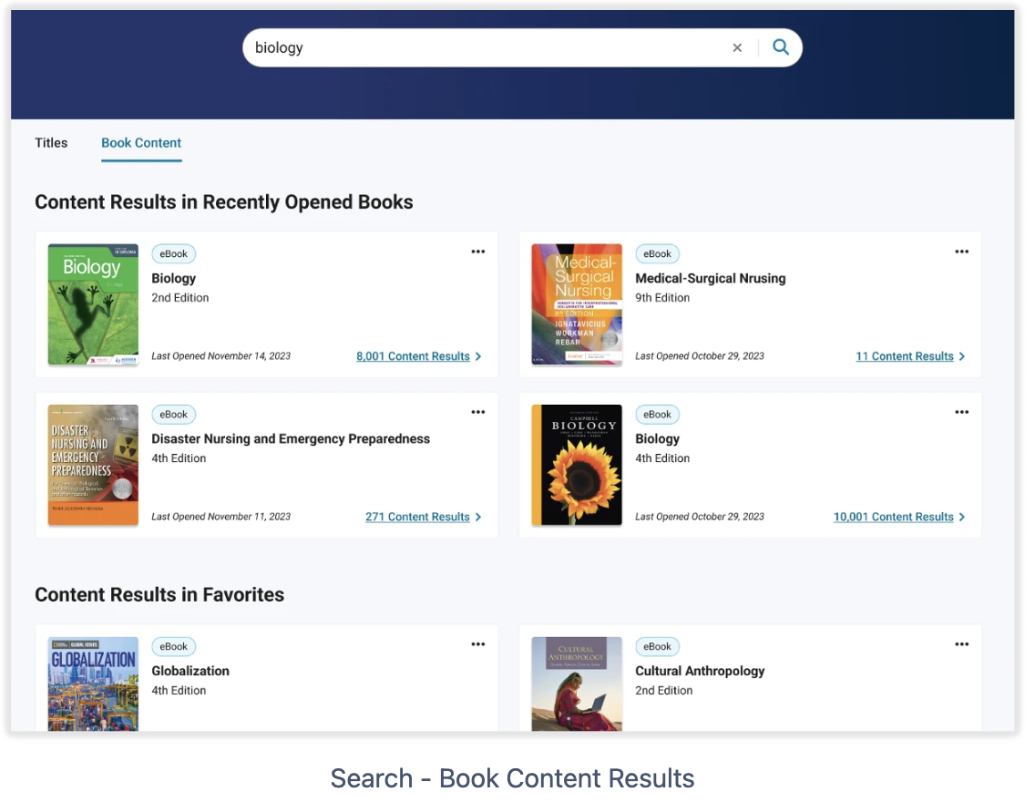 May 2024 Bookshelf Library Enhancements – VitalSource Success