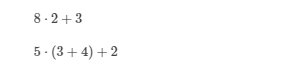example math formulas
