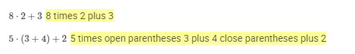 example math formulas