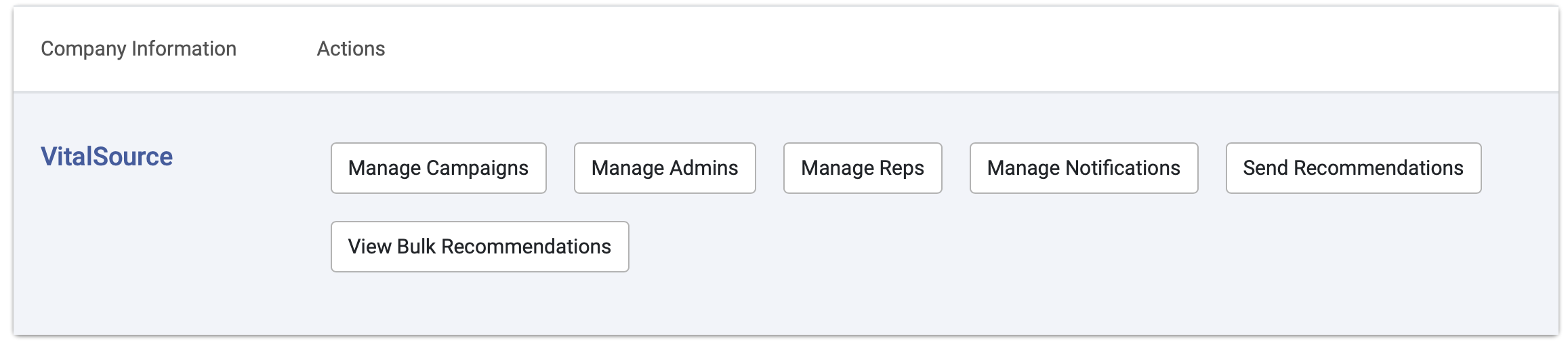 Publisher menu screen