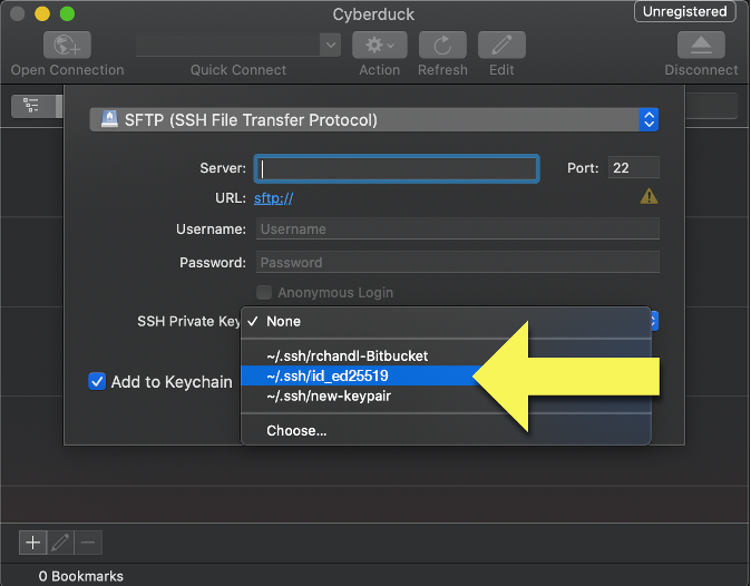 Select SSH Private Key_ed25519.png